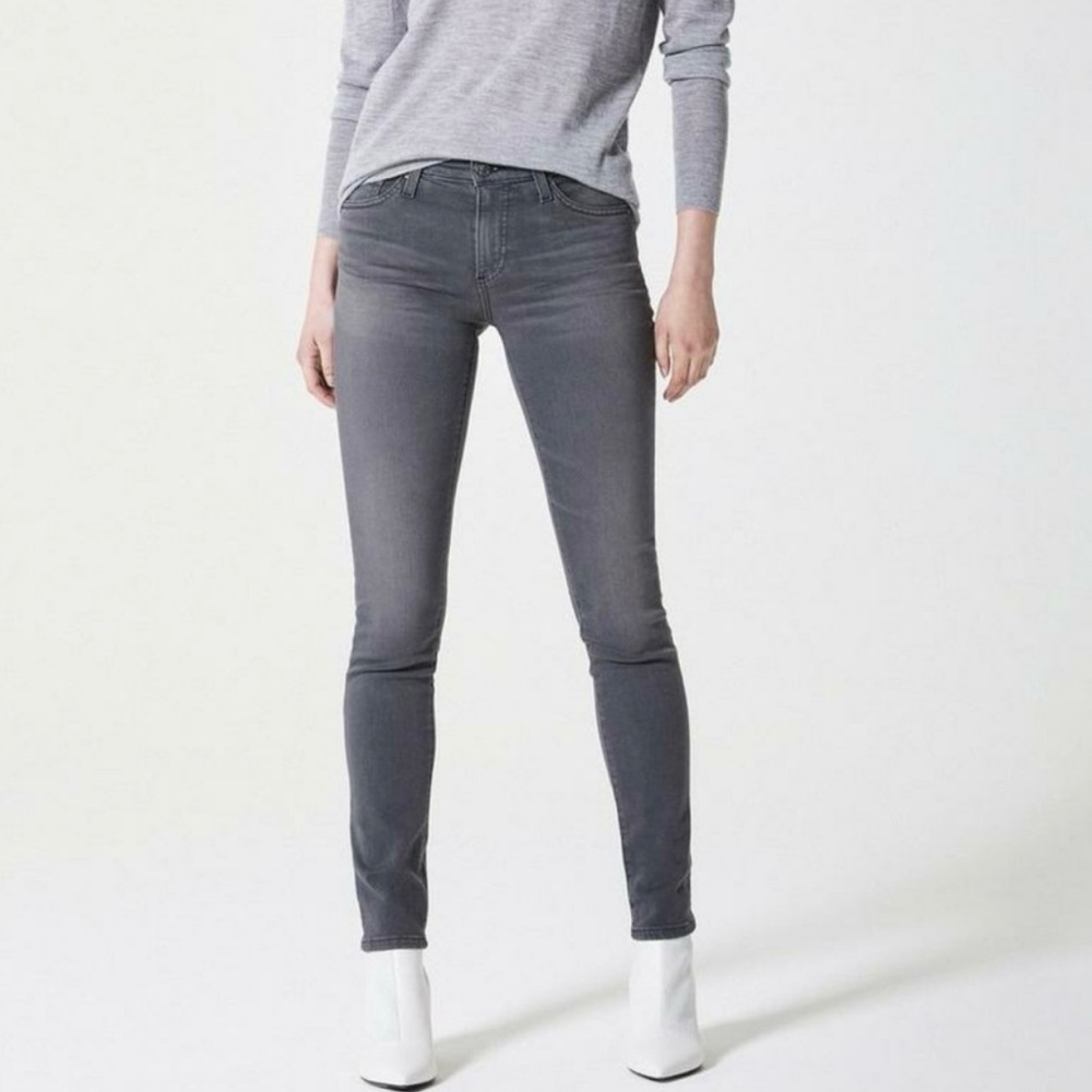 AG Jeans‎ Prima Mid Rise Cigarette Leg 28 Straight Leg Gray Stretch